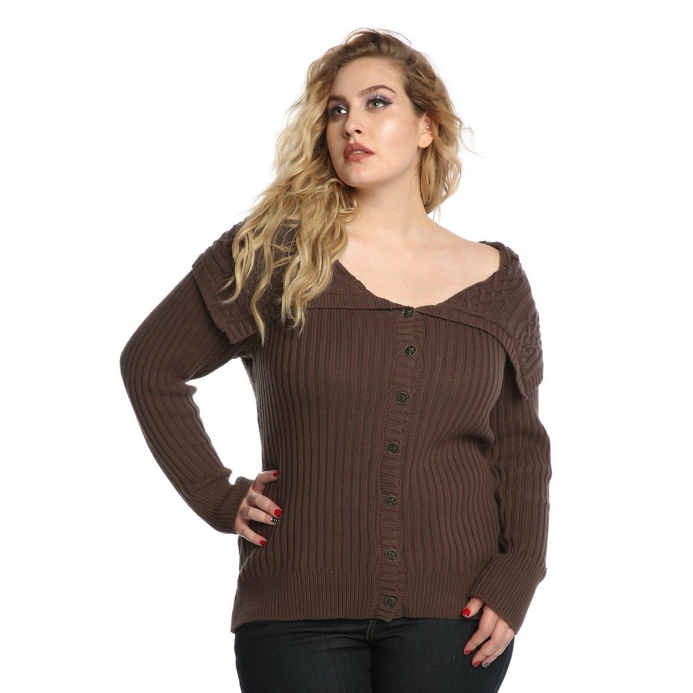 Outlander 2X Hot Topic Cablenet Sweater Limited Cotton Edition Cottage Core